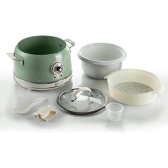 Ariete Vintage Rice Cooker - 35L Slow Cooker 700W Green | Perfect for Delicious Meals!